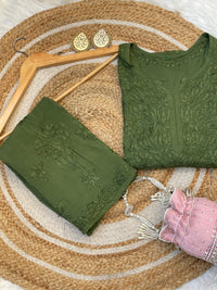 Heavy Work Soft Dyeable modal Plazzo set