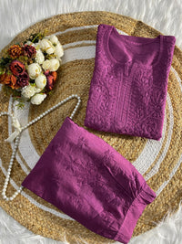 Soft, breathable & comfy — Chanderi Soft Fabric Kurti paired with stylish Afghani Salwar!