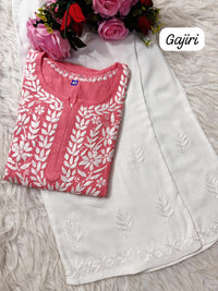 Heavy handwork Fine rich Modal soft Kurta with bottom