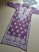 Modal Heavy work Iddat Chikankari Kurta