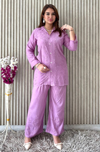 Shirt Style rayon co-ord