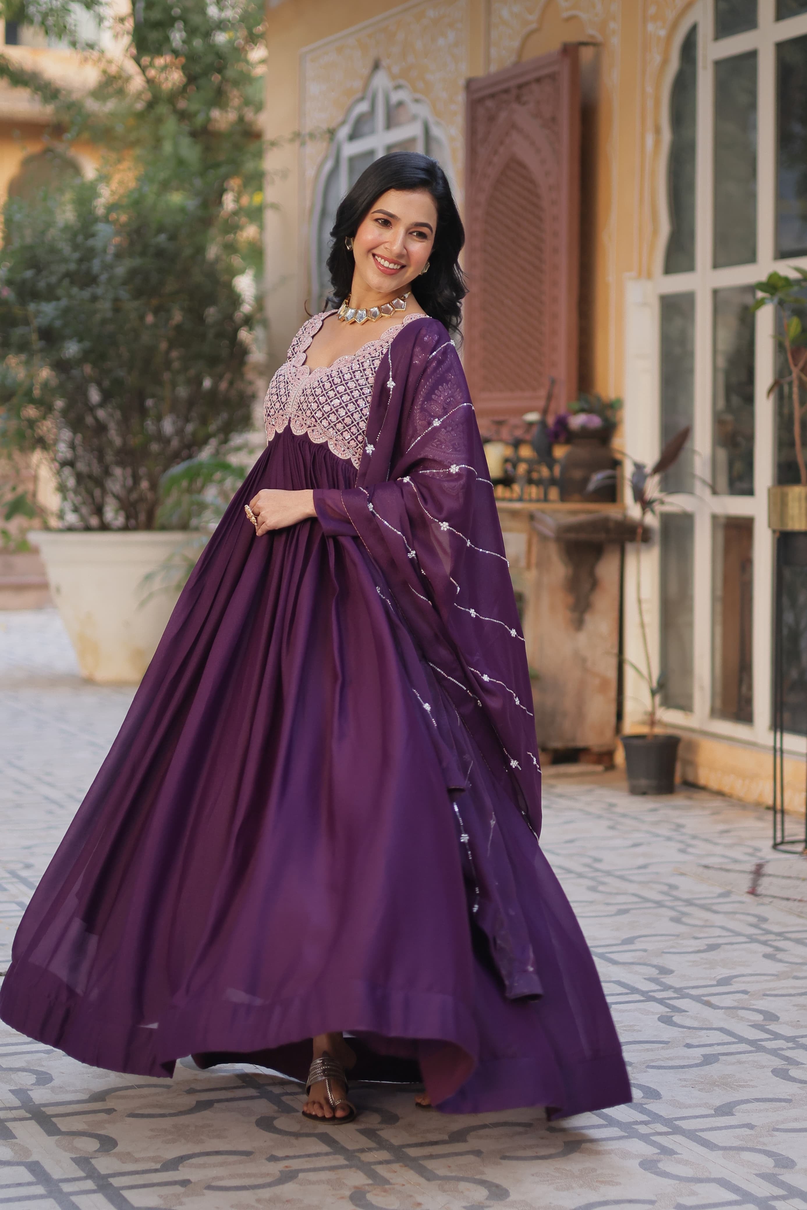 Riwayat Designer Ready Made Gown With Dupatta