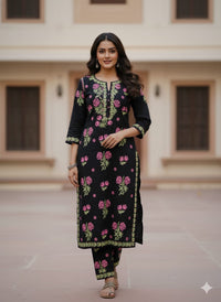 Festive Special modal Multi Thread Co-ord Set