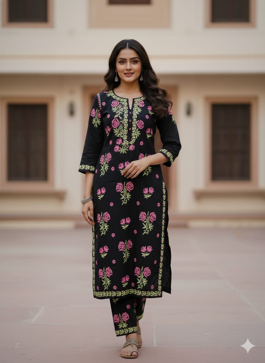 Festive Special modal Multi Thread Co-ord Set