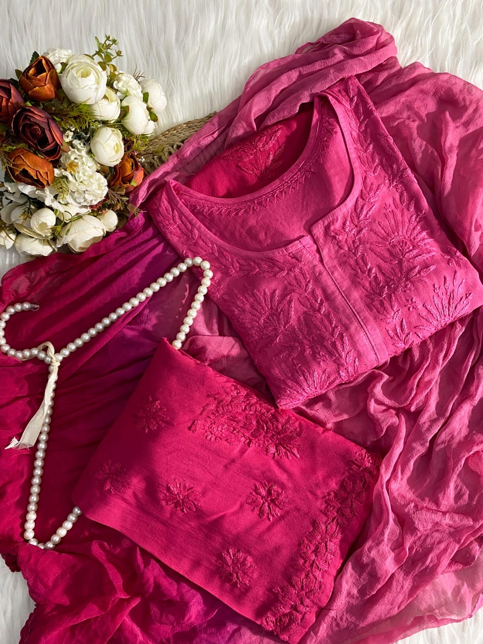 Rangrez Plus size Ombre 3pc Rayon Soft Set