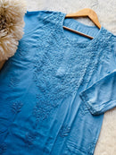 Ombre Modal Cotton Kurta With lais Pant