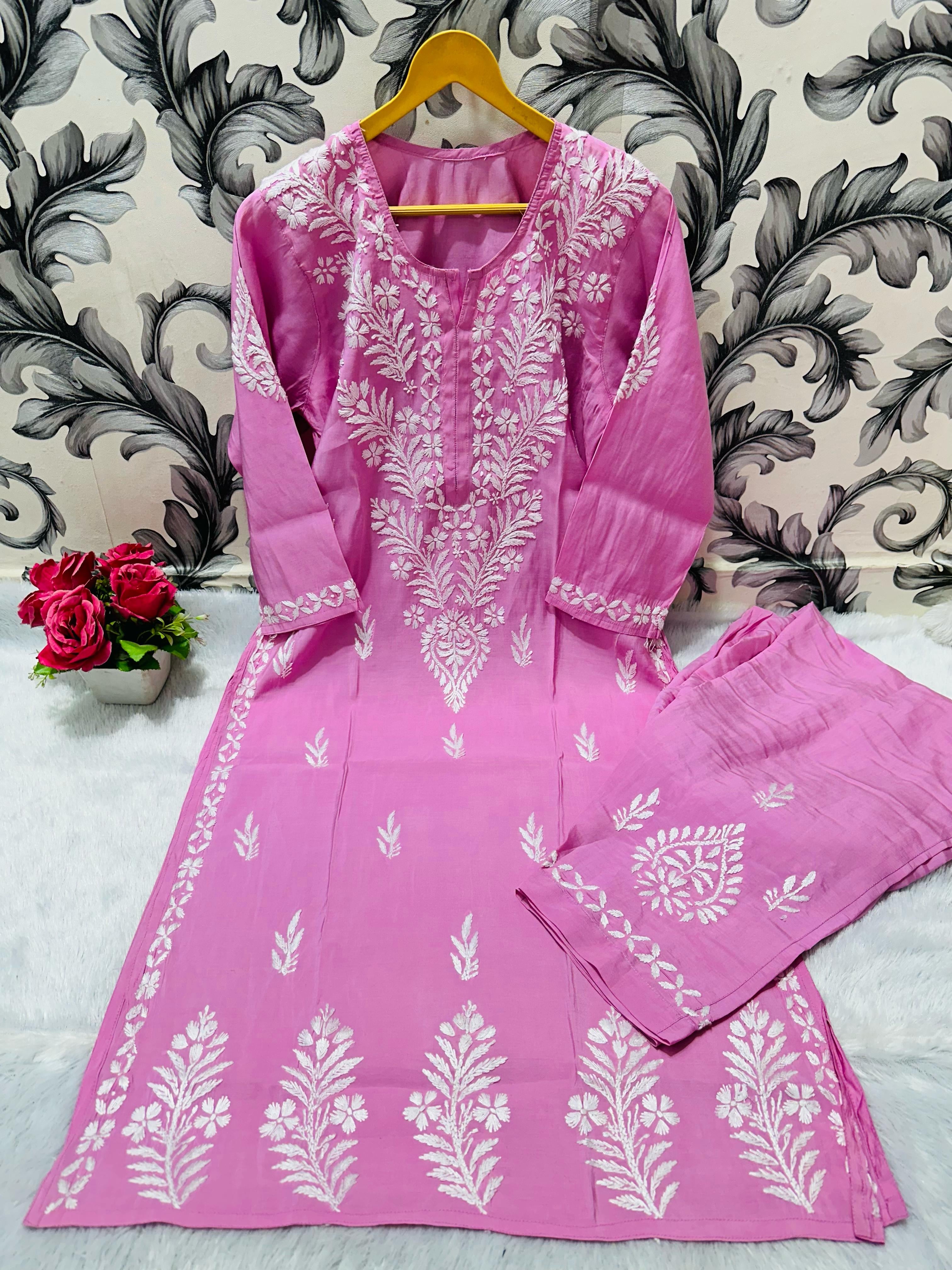 Small Sizes Modal Silk Kurta And Plazzo