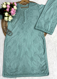 Lace Design Ghaspatti 3d worked chikankari