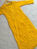 3d Luxe Viscose Flower Jaal Kurta