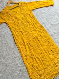 3d Luxe Viscose Flower Jaal Kurta