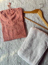 Hania Viscose Lining Kurta with Handworked Pant