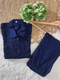 Tone To Tone Rayon Co-ord Shirt With Pant