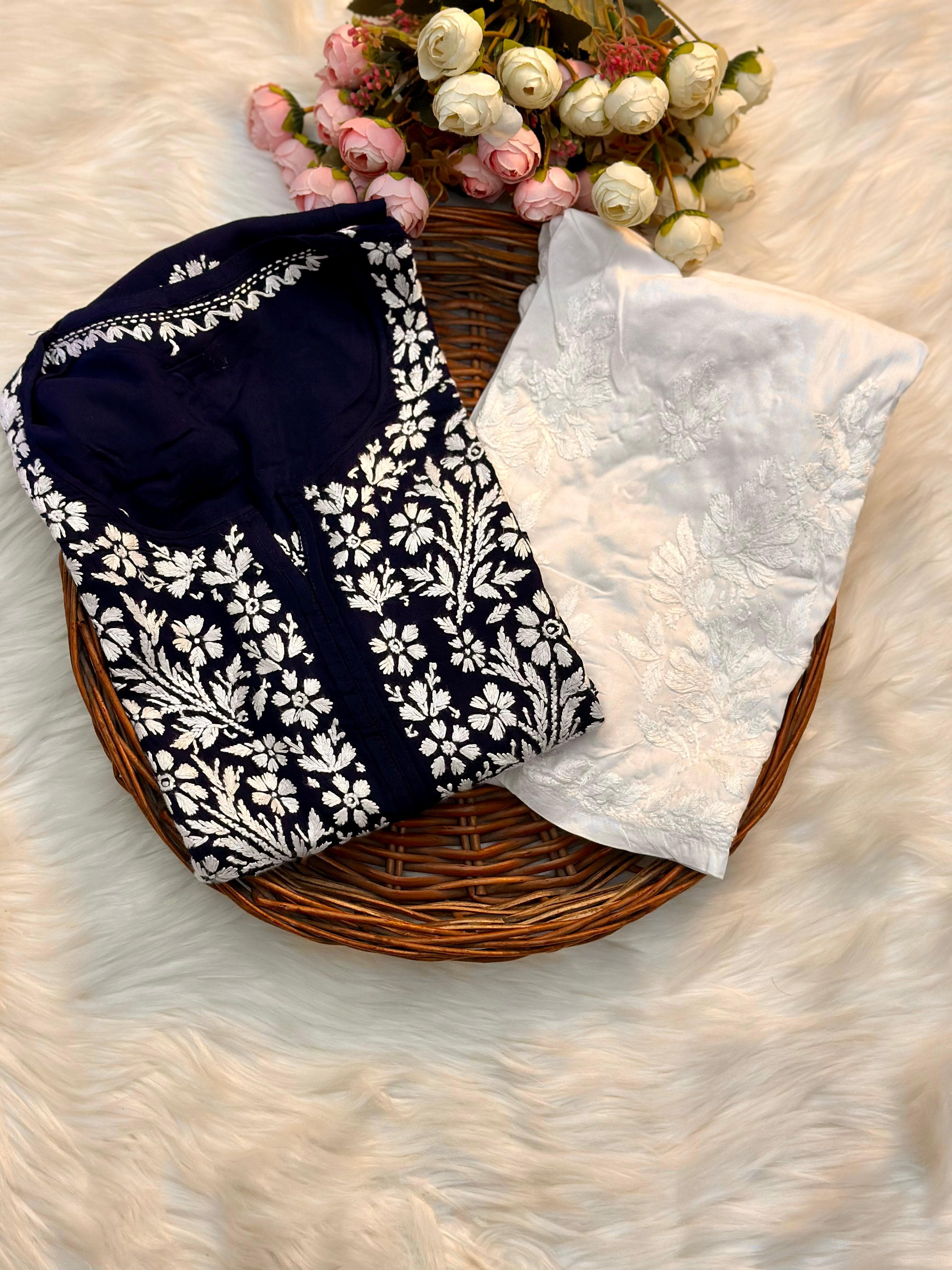 Gulshan Heavy Daman Modal Cotton Kurta