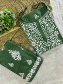 Sleeveless Rayon Kurti with Embroidery