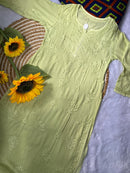 Iddat Rayon Dyeable Soft Pastel Shades Kurta