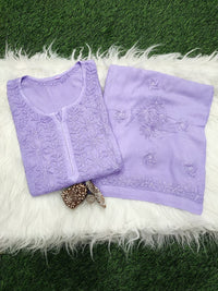 Anaya Rangin Chikankari 3d Work Handworked Set