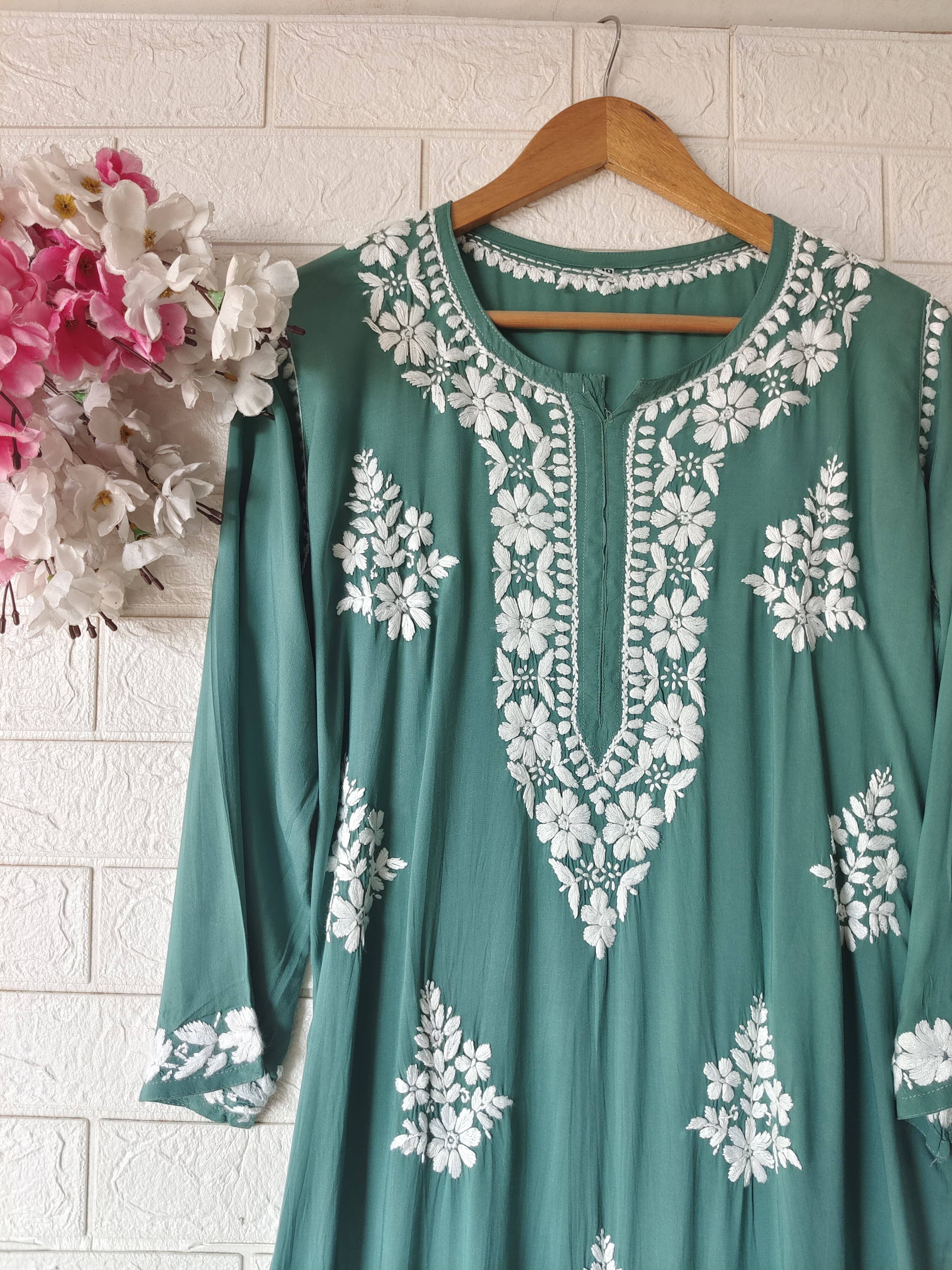 Soft Modal Cotton Heavy Buta handworked kurta