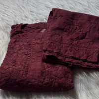 Alfaaz Handworked Chanderi Co-ord Chikankari Set