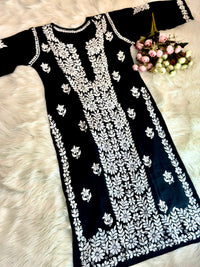 Heavy Panel Embroidery soft Modal kurta