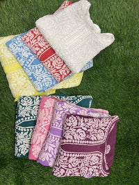 3d Base Work Fancy Kurti pure Masleen