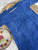 Beautiful dual shade Reyon kurti with palazzo