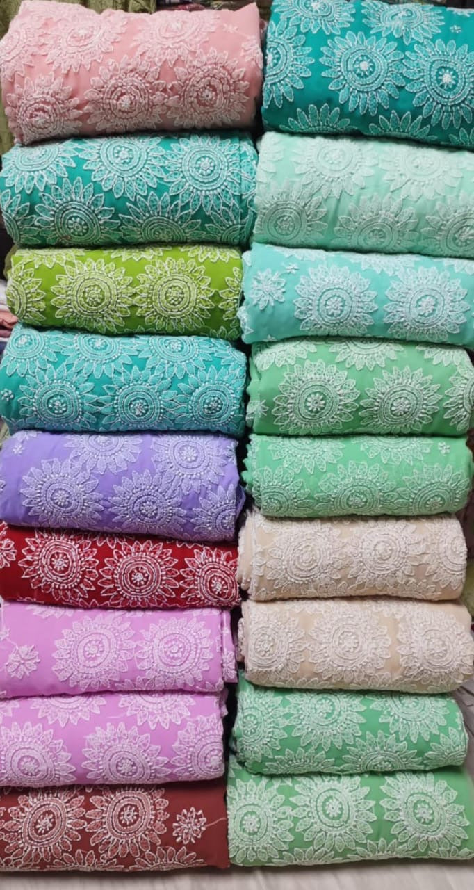 Buti Jalla palla georgette Saree with Blouse