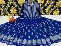 56 Kali Anarkali With A line inner - chikankariofficial