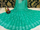56 Kali Anarkali With A line inner - chikankariofficial