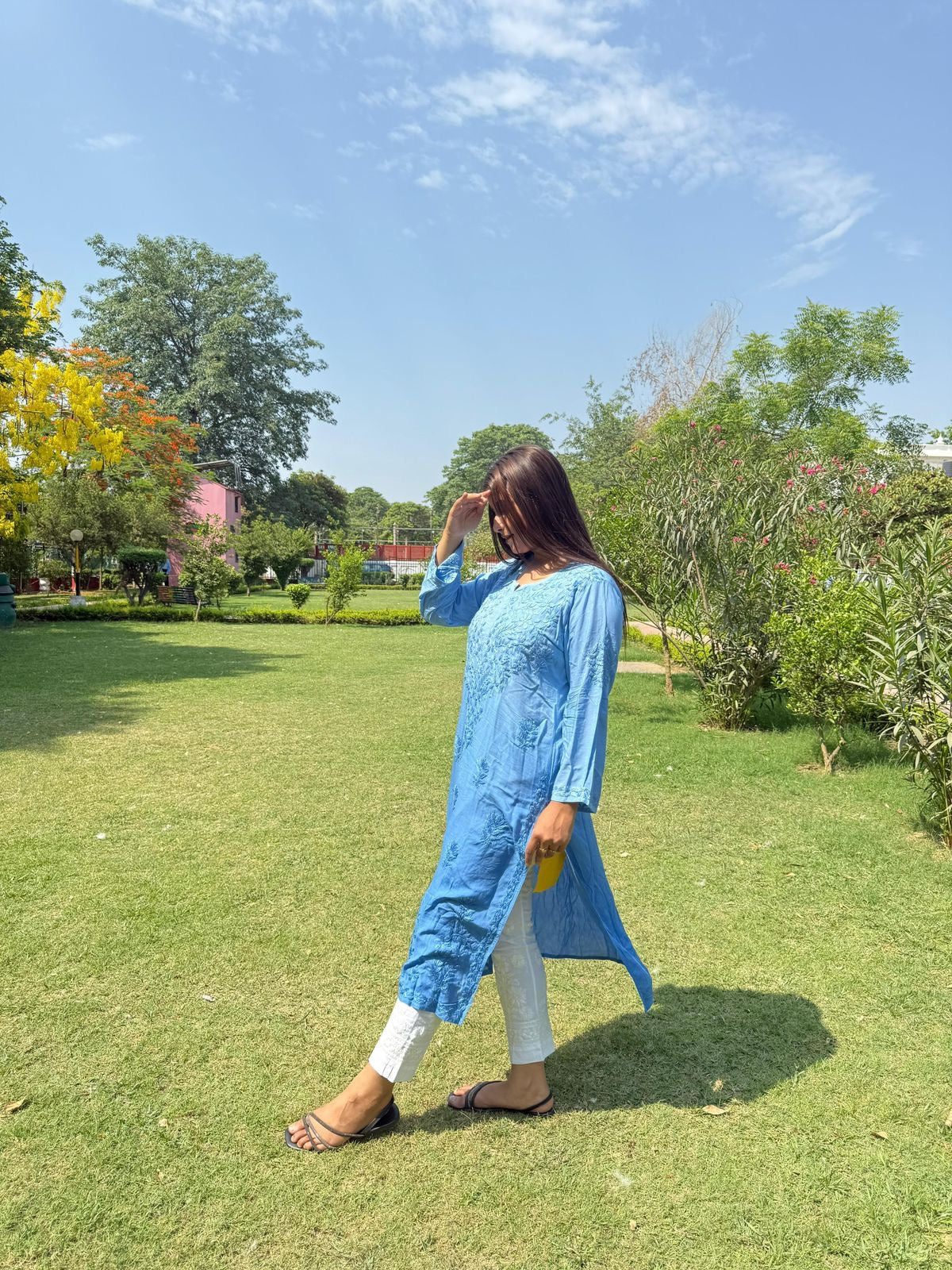 Ombre Modal Cotton Kurta With lais Pant