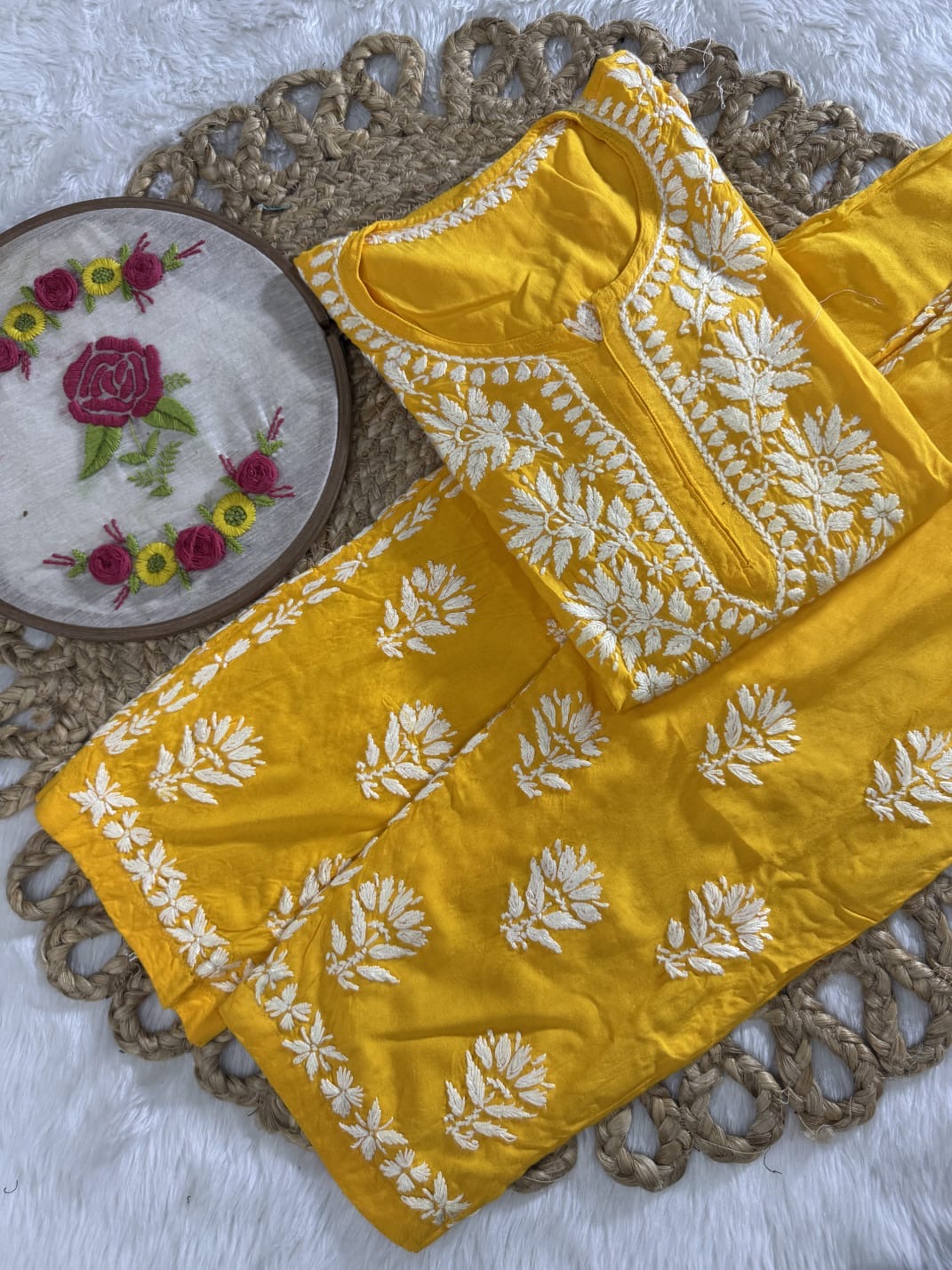 Rayon Short Kurta with pant