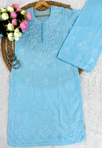 Lace Design Ghaspatti 3d worked chikankari