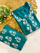 Afghani Concept Heavy embroidery chikankari combo