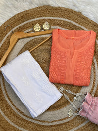 Fancy Light weight Butter soft muslin heavy 3d kurta