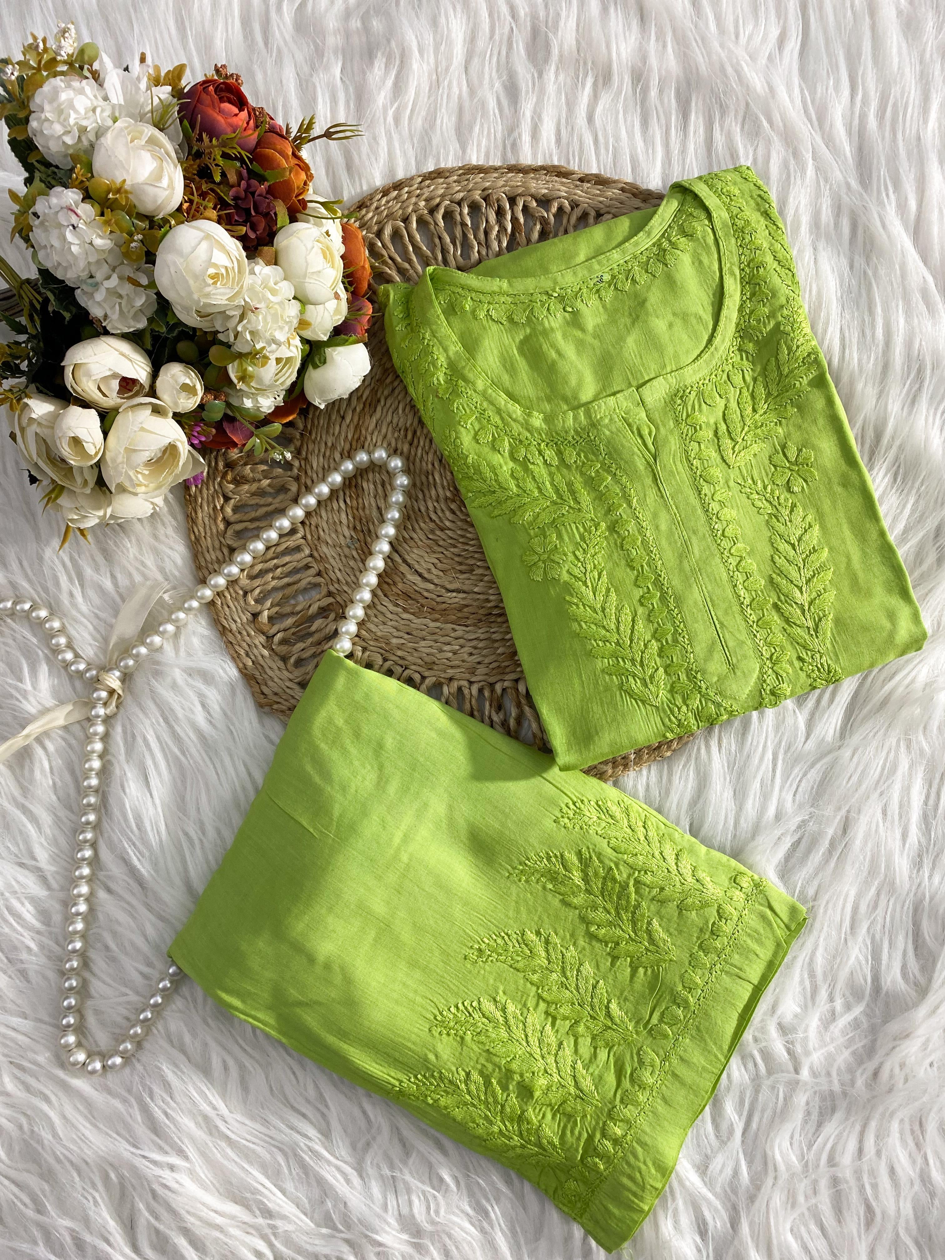 Modal Co-ord butter soft crafted Set