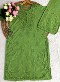 Lace Design Ghaspatti 3d worked chikankari