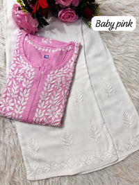 Heavy handwork Fine rich Modal soft Kurta with bottom