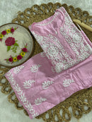 Modal Cotton Plazzo combo Fine rich Embroidery