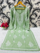 Plus sizes Soft Rayon Big Buta kurta