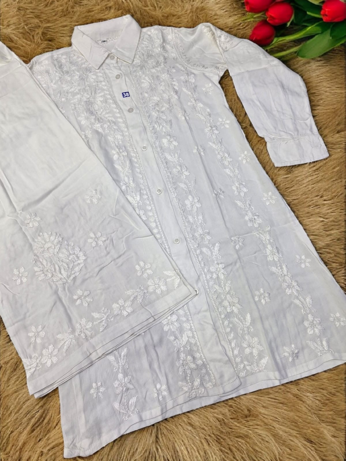 Shirt Style rayon co-ord