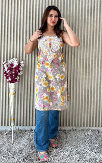 Mul printed noodle strap Top