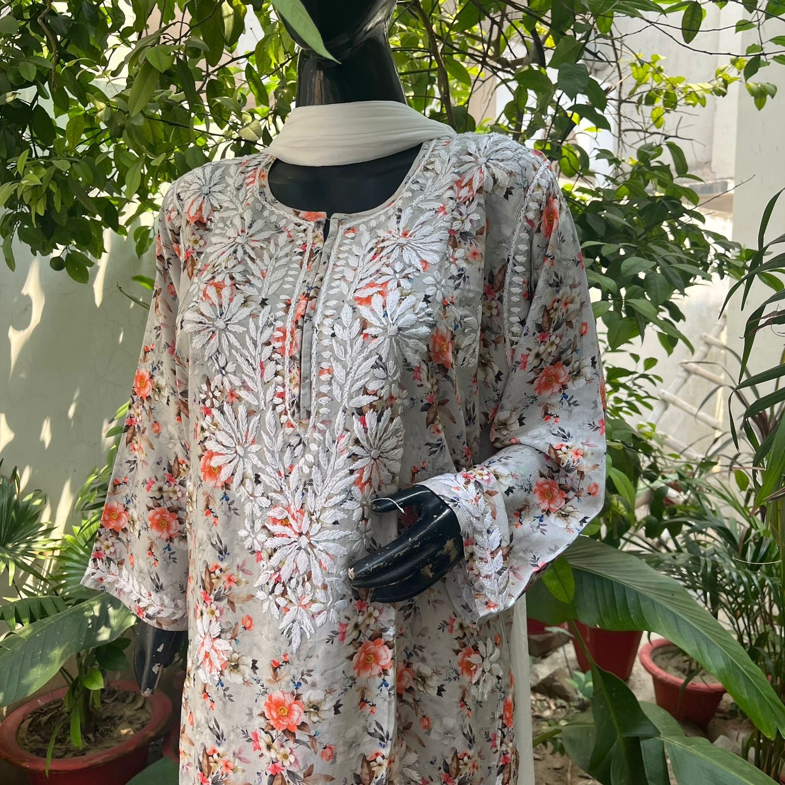 Straight Fit Rayon Print Kurta