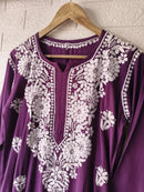 Stylish Crafted Chikankari heavy embroidered kurta Set