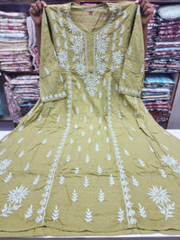 Mul Mul Dobi Cotton Plus Size Gown