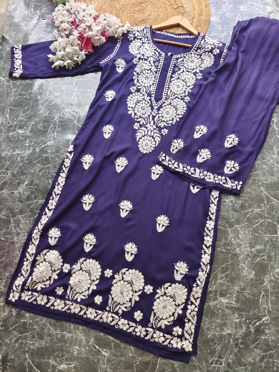 Fine Chikankari Handcrafted Traditional Combo