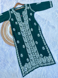 Pure Modal Cotton Panel work Kurta