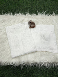 Anaya Rangin Chikankari 3d Work Handworked Set