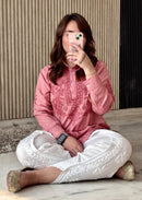 Anchor thread 3d Short Modal top With Dhoti combo