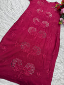 Rose Muqaish designer Kurta