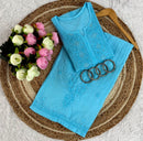 Lucknowi Chikankari Square Gala 3D Anchor Thread Hand Work