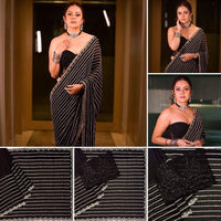 Debolina Edition Black Classic Saree